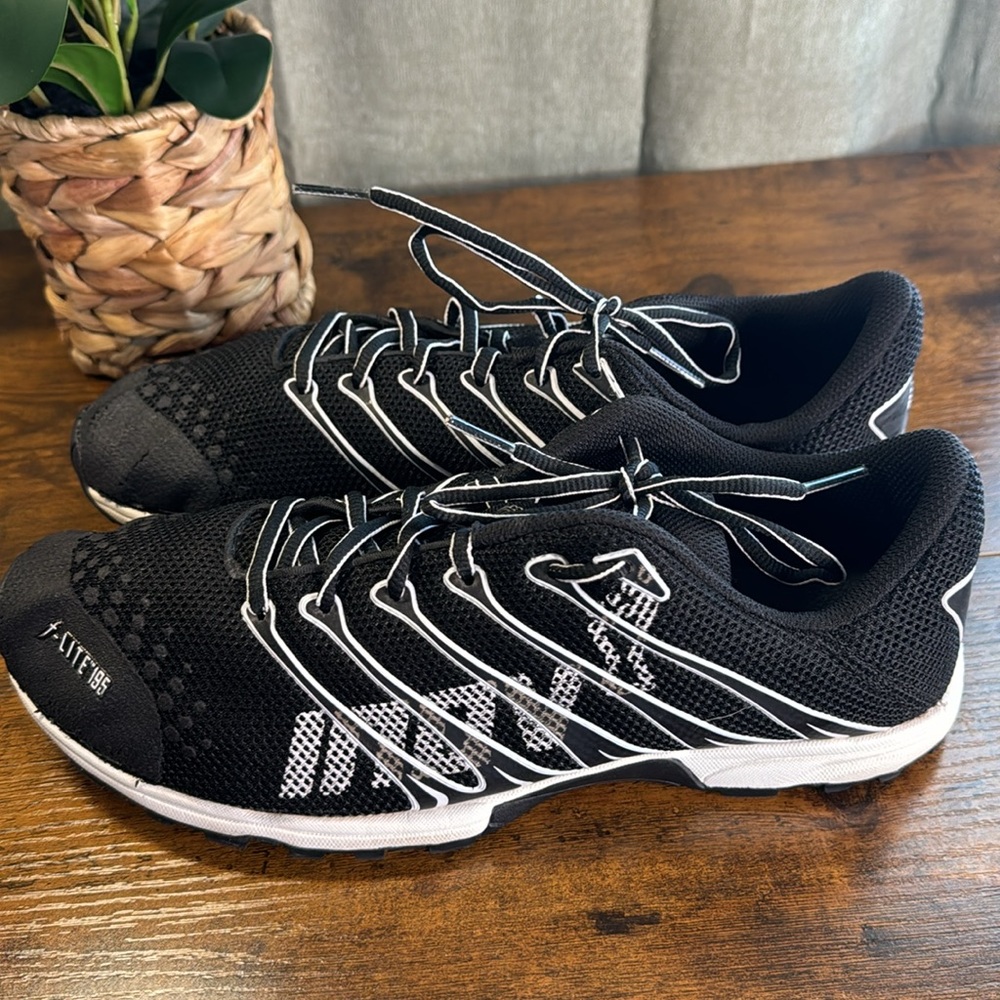 Inov-8 F-Lite 195 Athletic Men's Running Shoes Black/White Size UK 10 - Picture 4 of 8
